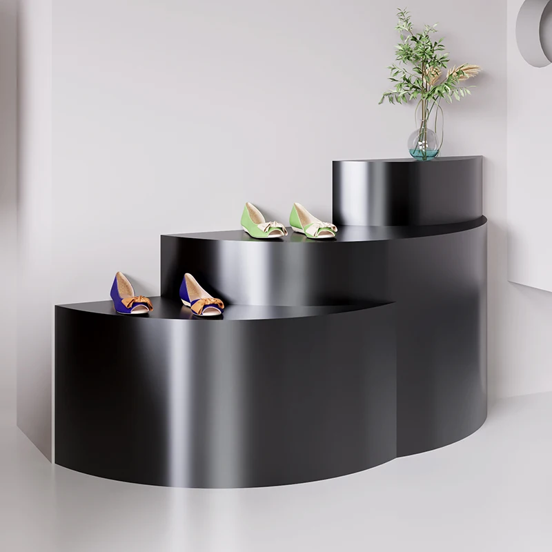 Shoes and bags display rack black display table multi-functional display cabinet