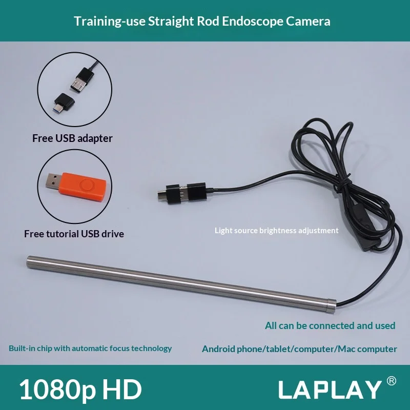 Laplay Laparoscopic Straight Camera Endoscope Camera Abdominal Surgery Simulation Training Medical Science tools
