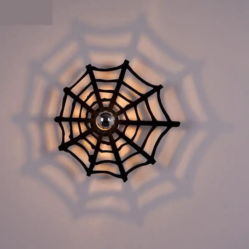

Novelty Spider net Led Bar Wall Light for children room Arandela Shadow Wall Lamps Bedroom Balcony Cafe Kid's room wall sconce