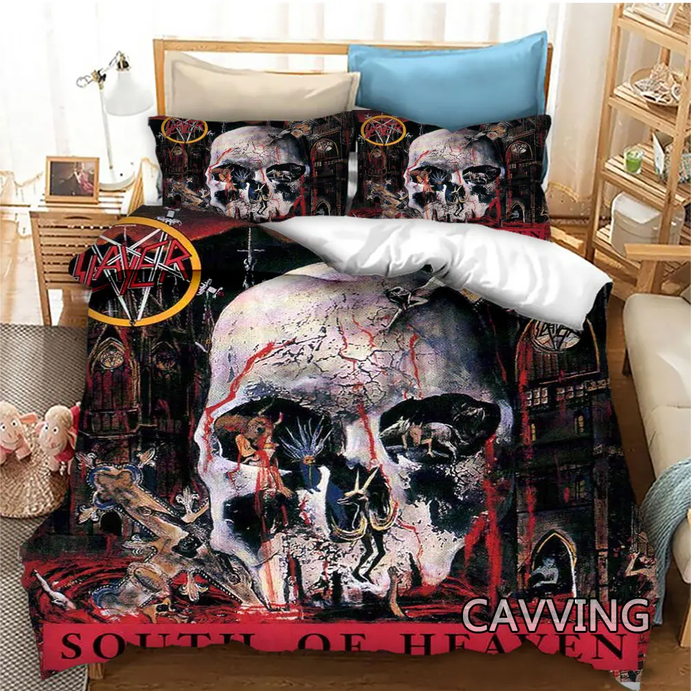 Slayer Rock Band 3D Printed Bedding Set Duvet Covers & Pillow Cases Comforter Quilt Cover (US/EU/AU Sizes) Home Textile H07
