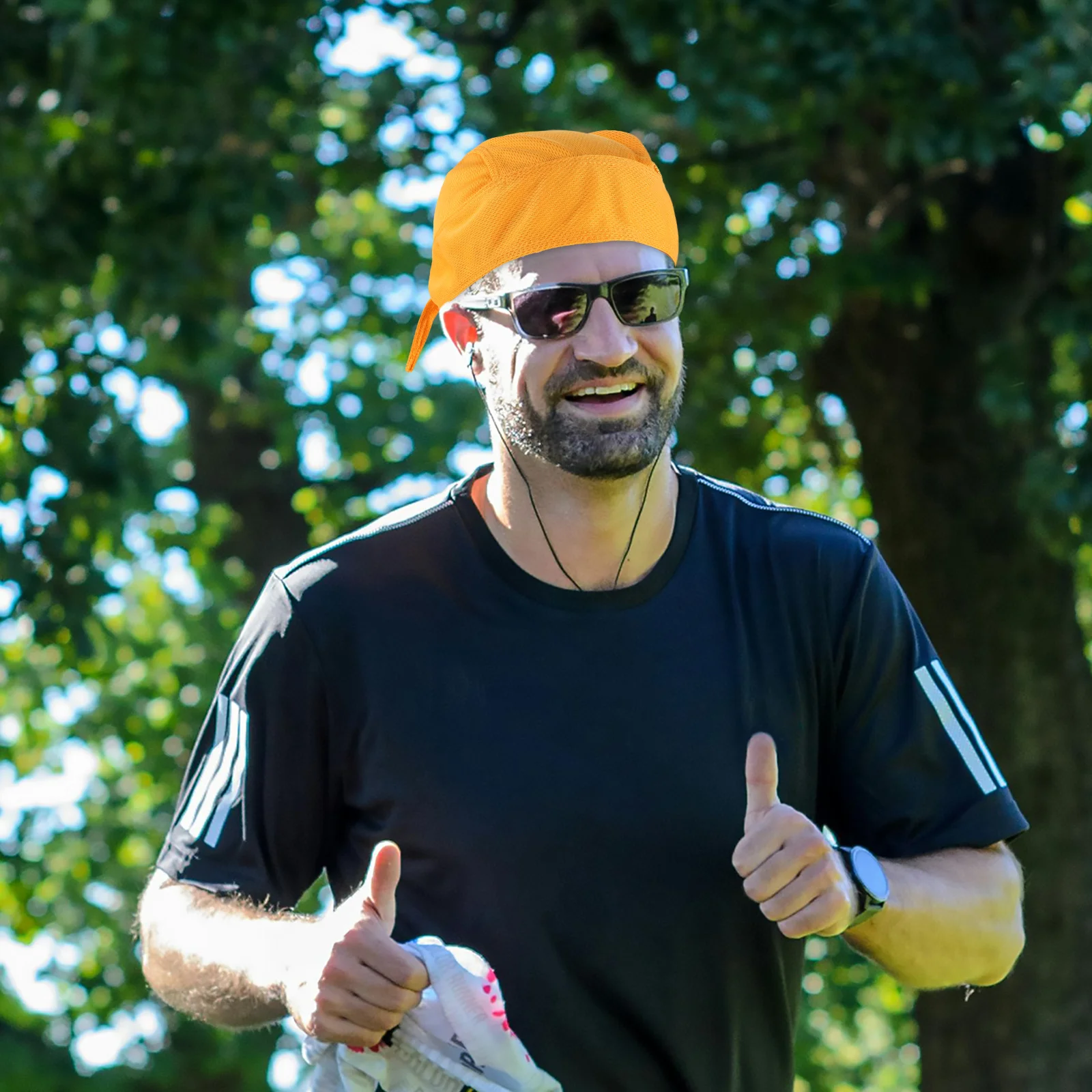 

Sports Headwear Breathable Cycling Cap Sweat Absorbing Headband Multi-Style Running Basketball Motorcycle Accessory