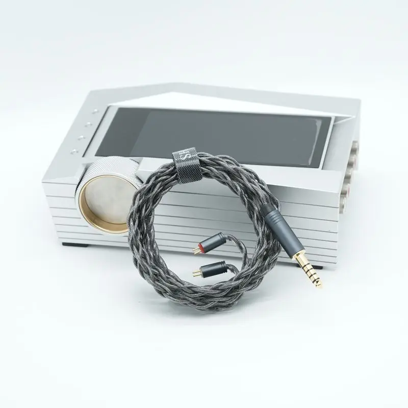 XINHS XH03 4-Cores Dark Gray 7N Monocrystalline Copper Oil-impregnated Graphene HIFI Headphone Upgrade Cable - Image 6