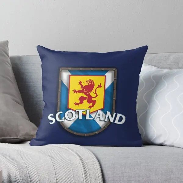 Scotland Coat Of Arms Scottish Lion Fl  Printing Throw Pillow Cover Fashion Comfort Soft Throw Pillows not include One Side