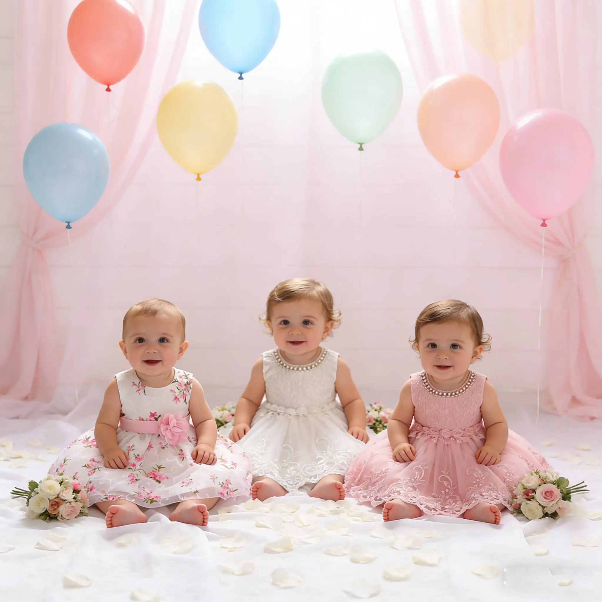 

Детские платья с цветочным принтом для девочек, без рукавов, на крестины, для новорожденных, на свадьбу, кружевное платье принцессы на первый день рождения, белое платье для крещения, От 0 до 2 лет