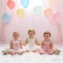 Baby Floral Dresses Girls Sleeveless Christening Newborn Party Wedding Lace Gown1st Birthday Princess Baptism White Vestido 0-2Y