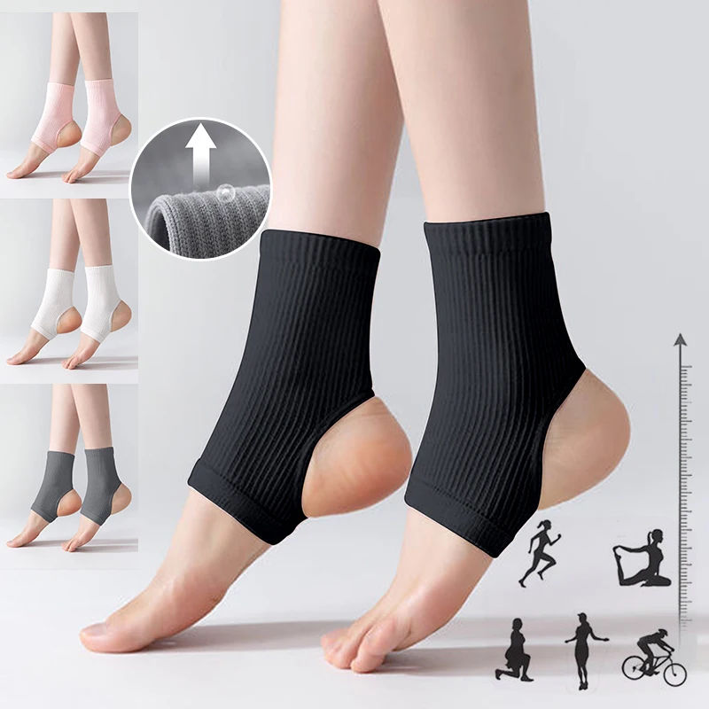 Neue Knöchel-Kompressionsmanschette, offene Kompressionssocken, Yoga-Socken, elastische Achillessehnen-Bandage, Latein-Socken, Übungs-Knöchelpolster
