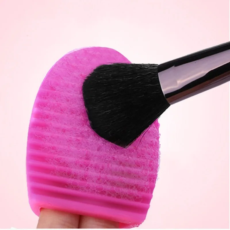 Bol de nettoyage de brosse de maquillage en silice, bol de nettoyage de brosse de maquillage de beauté Portable, tampon de nettoyage rapide, outil cosmétique efficace