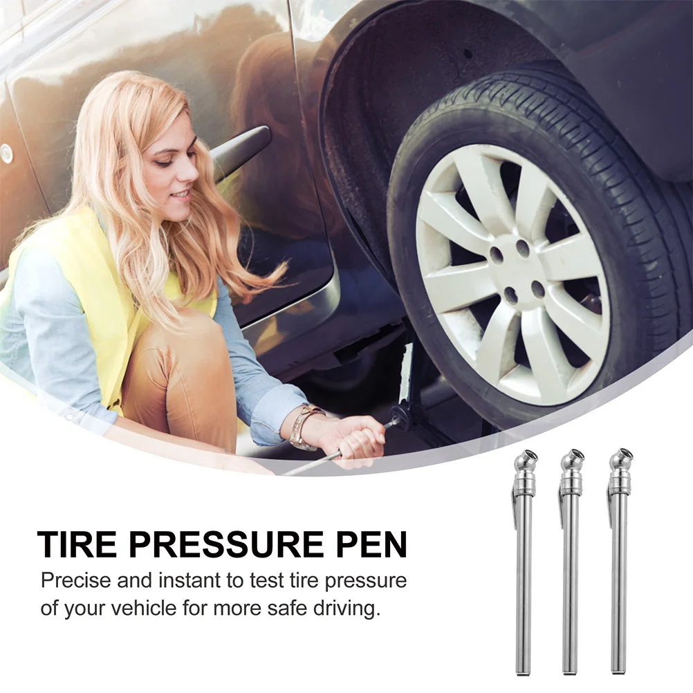 

5pcs Tire Pressure Pen Pocket Size No Precise Instant Reading Durable Portable Pencil Gauge For Car Wheel Auto Repair
