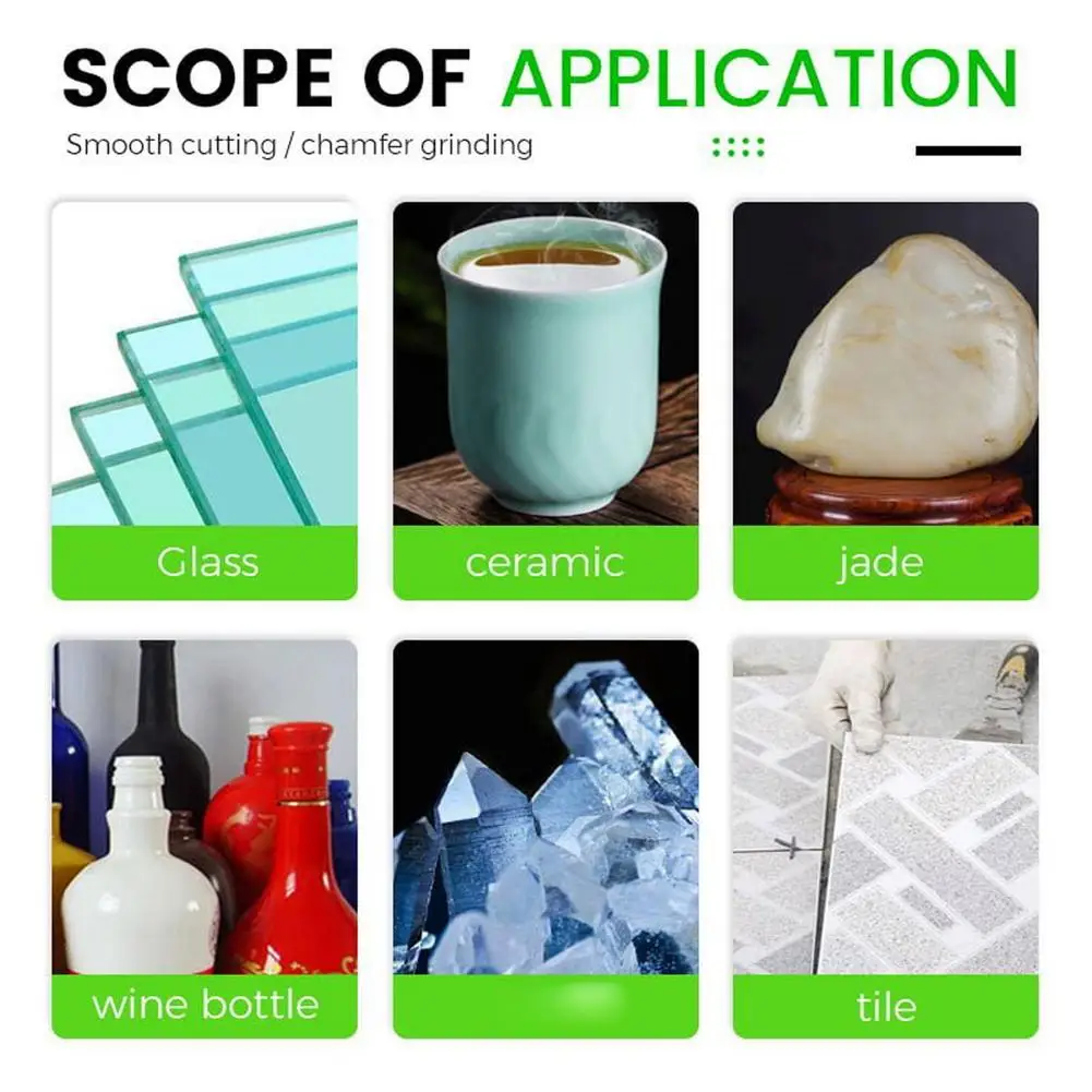 Glass Cutting Disc Blade, Diamond Saw Blade for Marble Ceramic Tile Jade, Special Cutting Blade, Solves Rough Cuts/Blade Wear ﻿