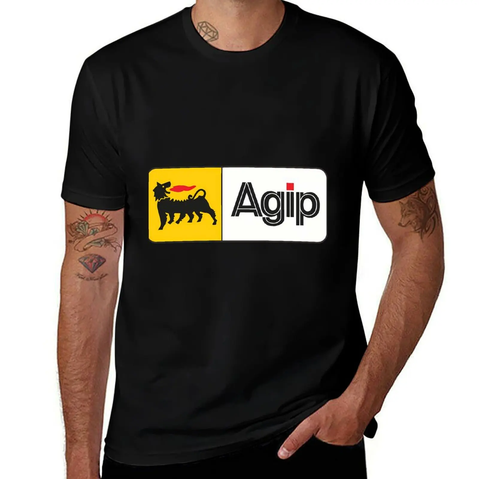 

Logo shirts graphic t Agip Essential plain man shirt shirts T-Shirt t cotton t Merchandise man funny