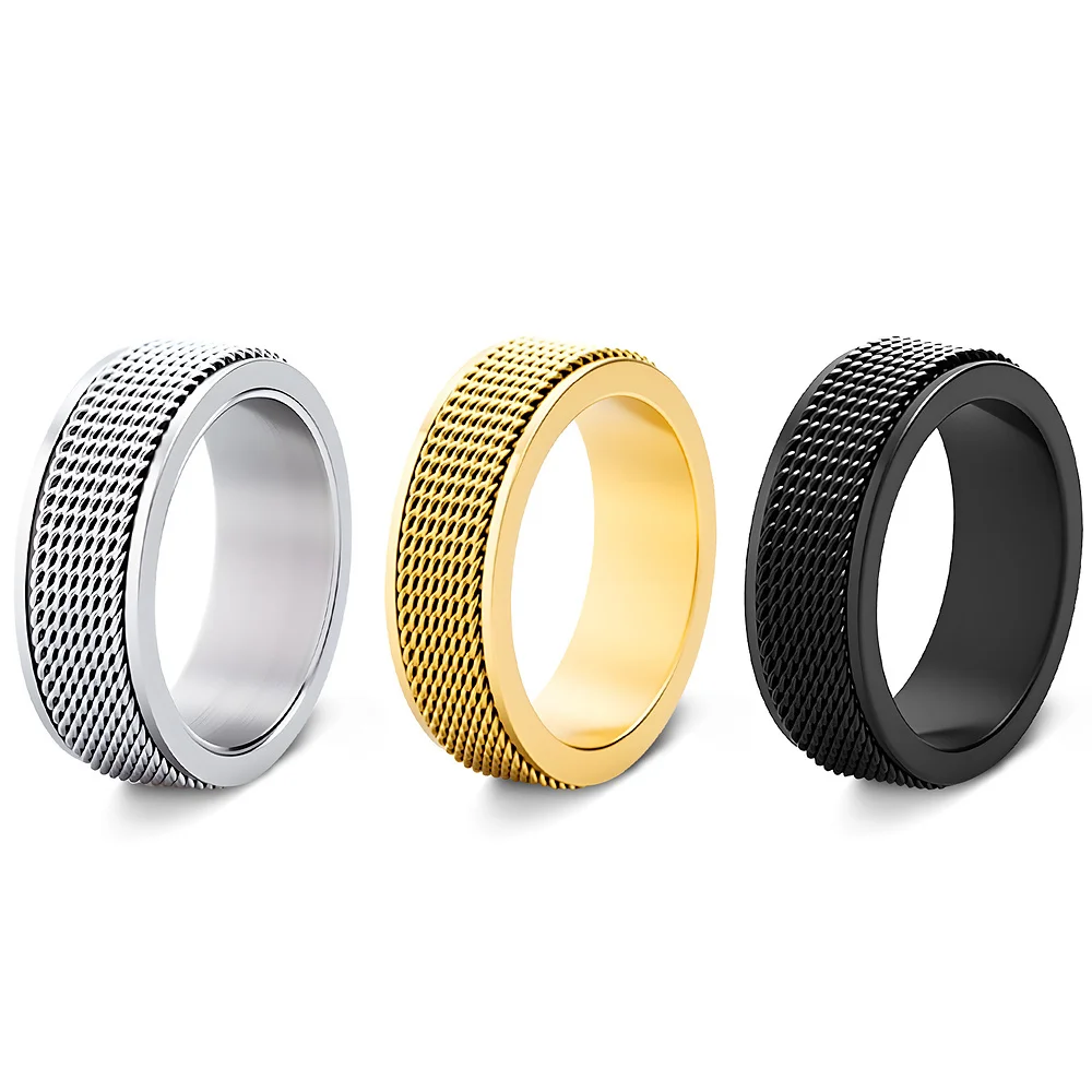 Quadratischer Siegelring für mich, Vintage-Goldfarbe, Edelstahl, klobiger, polierter Statement-Ring, minimalistischer Schmuck – Detail 1