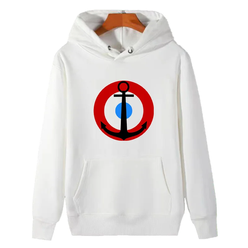 Nautical Sailing Boat Anchor Icon Unisex graphic Hooded sweatshirts thick sweater hoodie winter fleece hoodie Men's sportswear