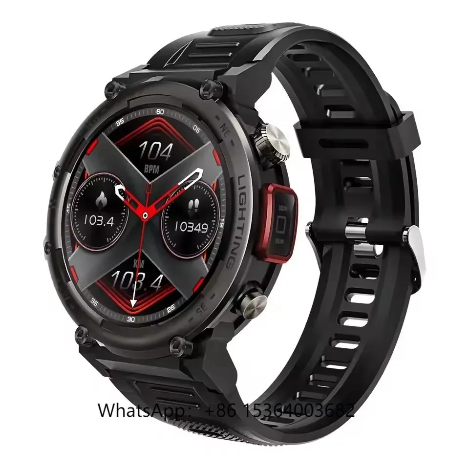 

S100 Montre Connecte Smart Watch with Flashlight Sport for Men Watch Smart Outdoor Fashion Smart Watches