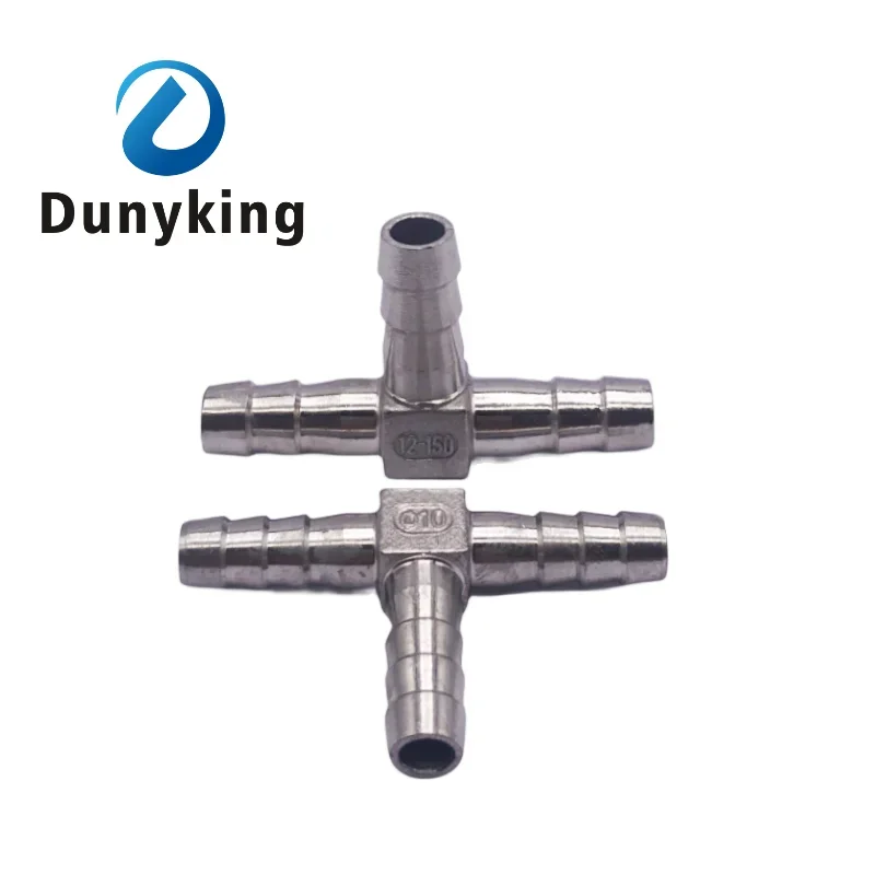 Hose Barb 304 Stainless Steel Hose Tail Barb Connectors 6mm 8mm 10mm 12mm T Type Pipe Fitting Pagoda Tail Barb Connector