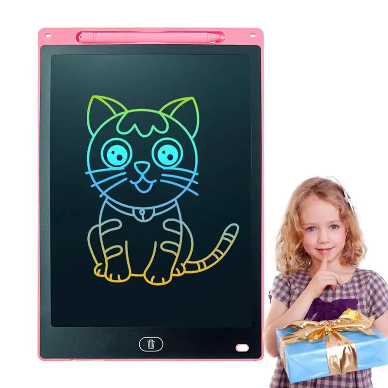 LCD Writing Tablet Portable Drawing Writing LCD Board Learning Education Toy Children Doodle Board For Nursery Car Living Room