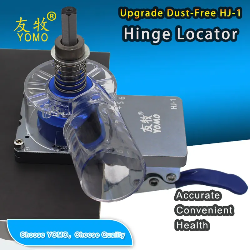 35mm Hinge Boring Jig Woodworking Hole Drilling Guide Locator with with Dust Collection Cover Door Cabinets Hole Opener Template