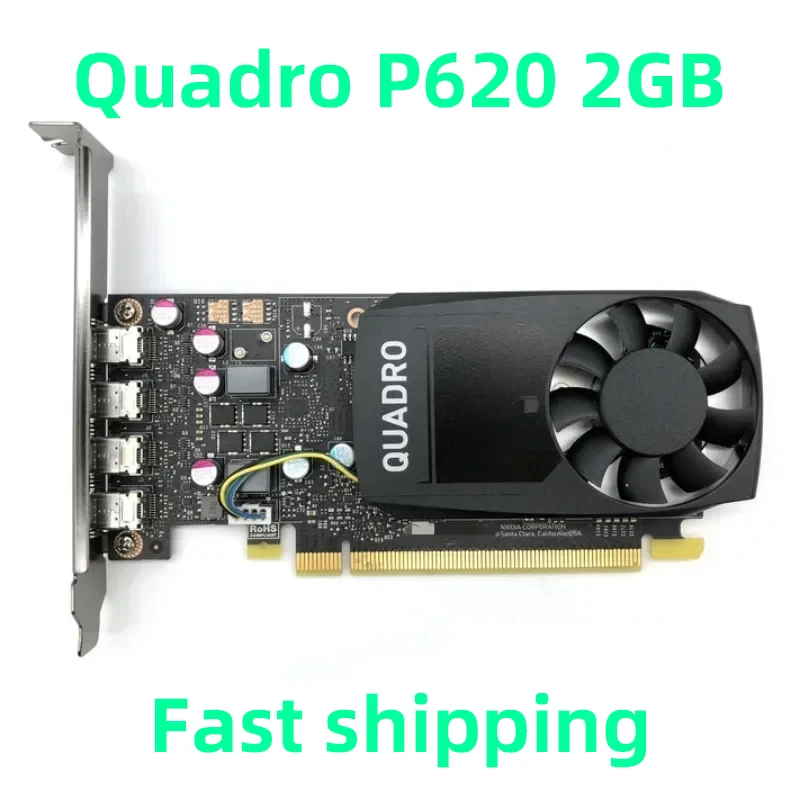 

1 шт. оригинальная профессиональная видеокарта Quadro P620 2 ГБ CAD/PS/SW/3DMax/4 экрана 4K высокое качество
