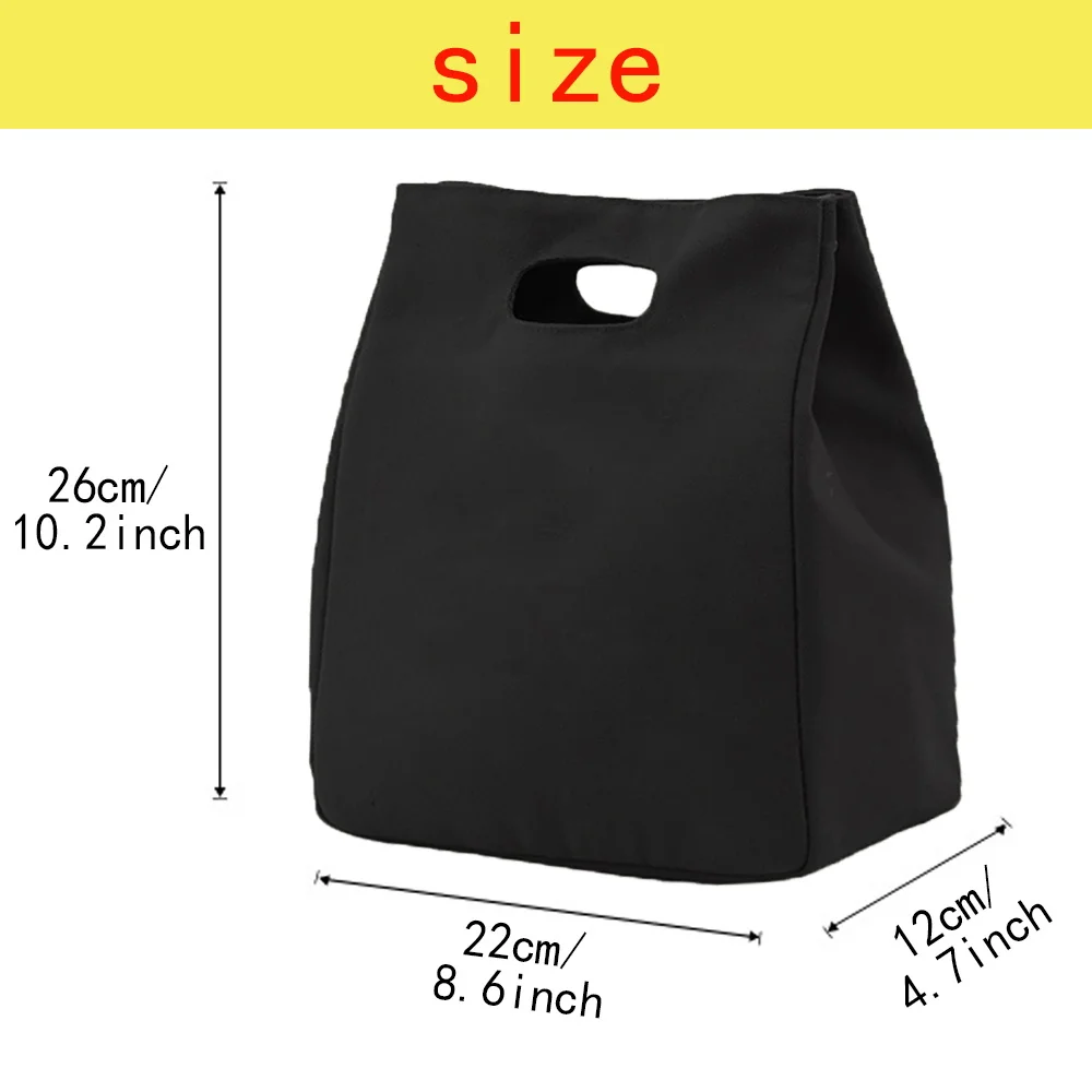 Portable Lunch Bag Thermal Insulated Pink 26 Flower Letter Printed Tote Cooler Handbag Bento Pouch Food Storage Bags Container