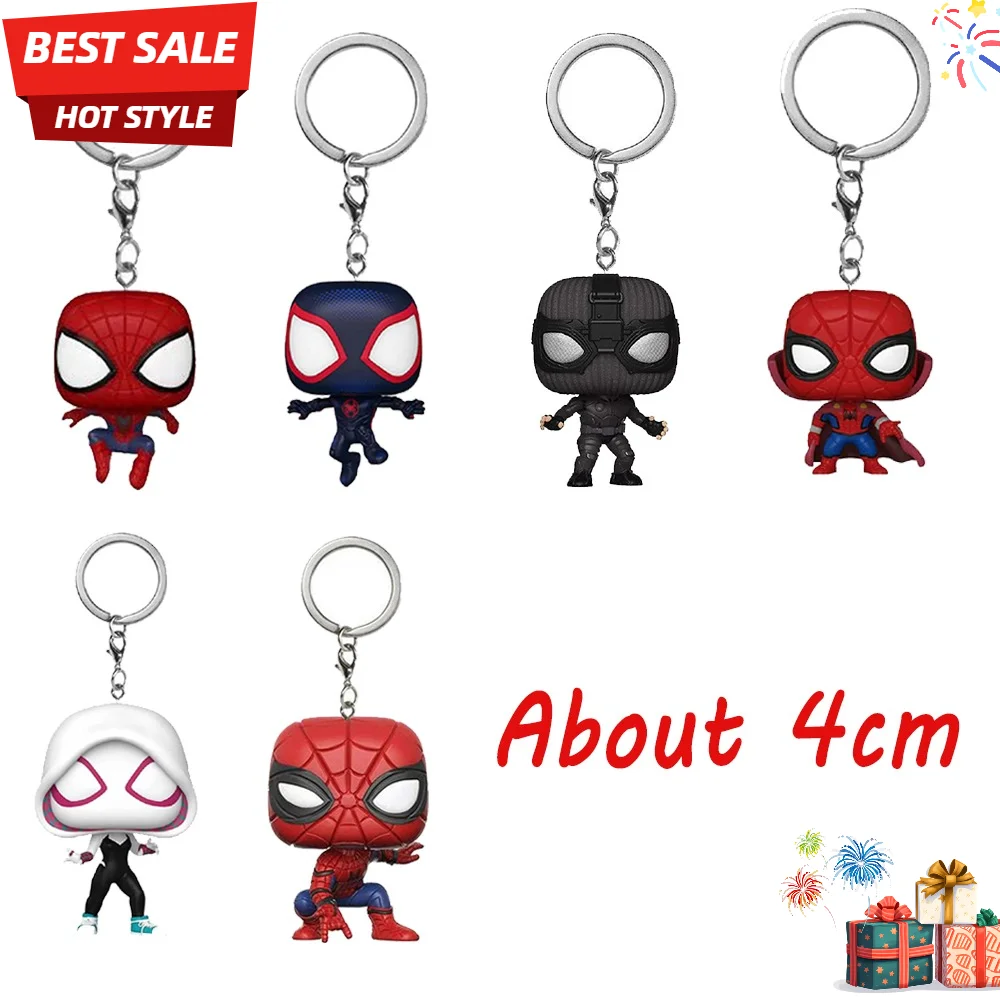 Llavero de Spider-Man 2026, Peter Parker, Mysterio, GWEN, Deadpool, Venom, Figuras de Acción de Vinilo, Juguetes
