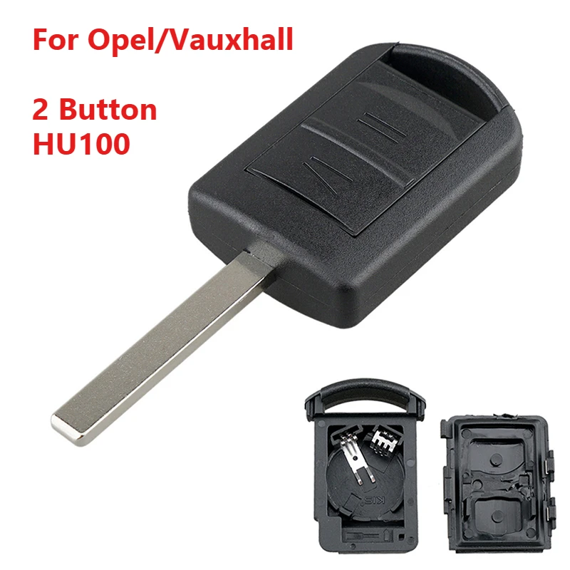 

Черный чехол для автомобильного ключа с 2 кнопками HU100 для Opel/Vauxhall Combo 2002-2009, 2010, 2011, 2012, Agila 2000-2007, аксессуары