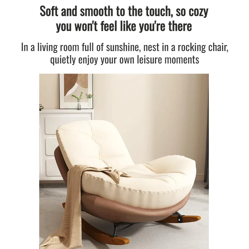 Lazy Sofa Penguin Rocking Chair Adult Lounge Recliner Living Room Balcony Rocking Chair Household Indoor Leisure Single Chair
