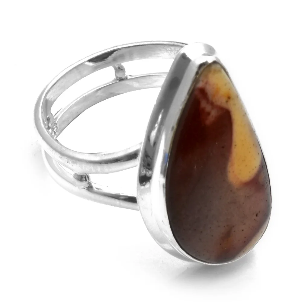 Genuine Mookaite  Ring 925 Sterling Silver,  Size : 6.5 , AR5539