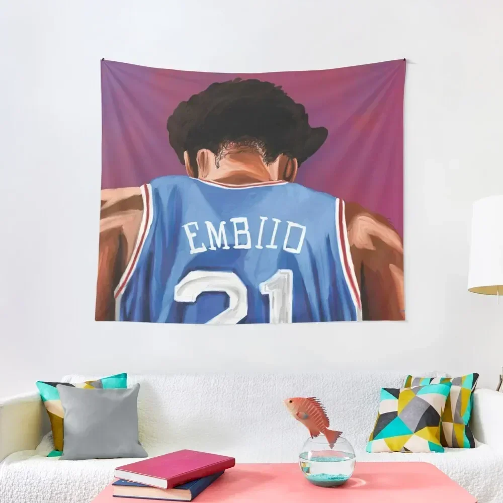 

21 Embiid painting Tapestry Room Decor Aesthetic Wall Hanging Room Decorations Aesthetic House Decor Tapestry