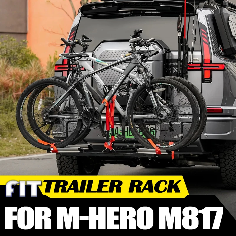 Car Bicycle Trailer Frame Fit for Dongfeng M-Hero M817 2025 2026 Modified Car Rear Hanging Single Frame Trailer Bar Accessories