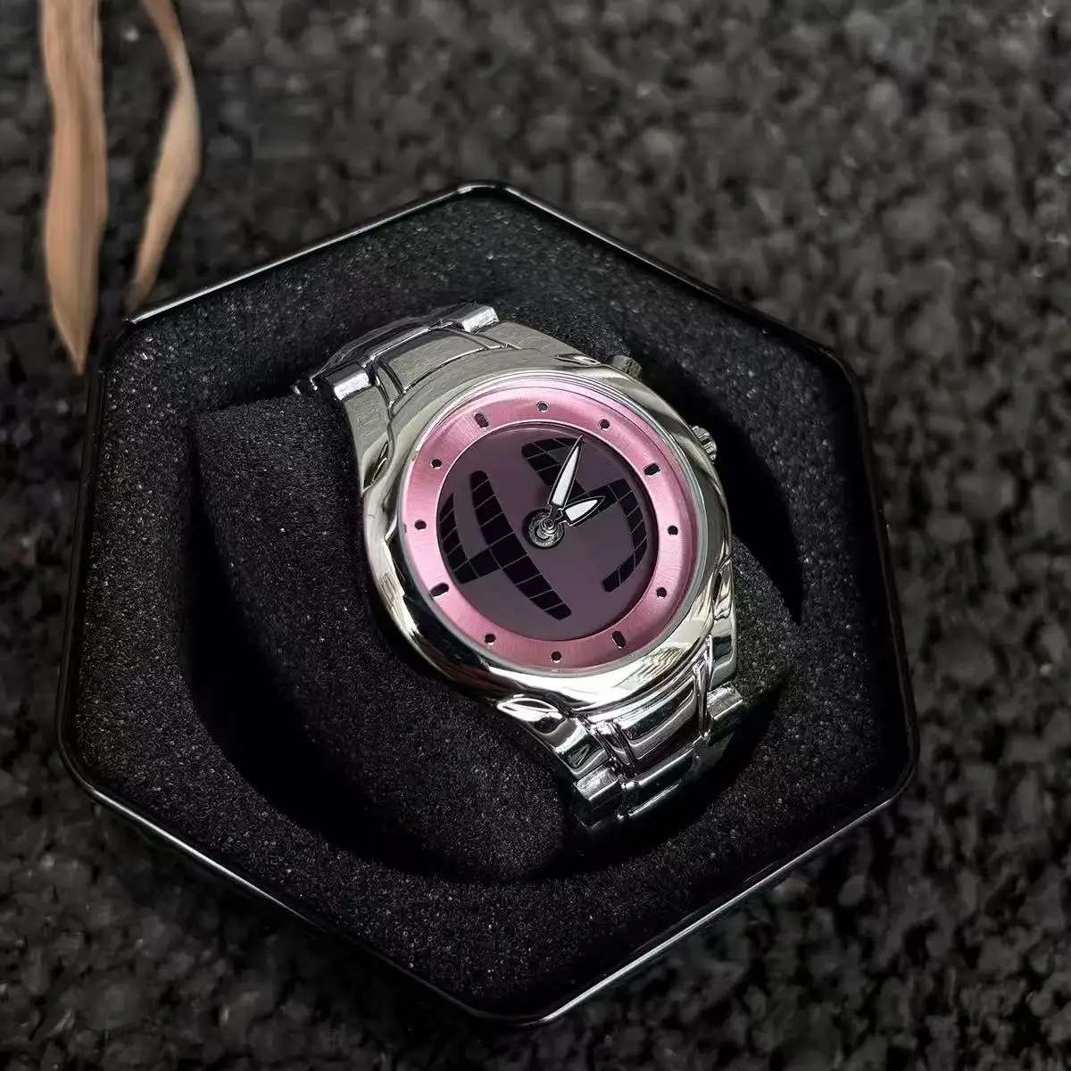 Y2K Digital Display Dial Unique Creative Men's Watches Different Digital Color Dial Quartz Watch Man Luminous Steel Strap Clock