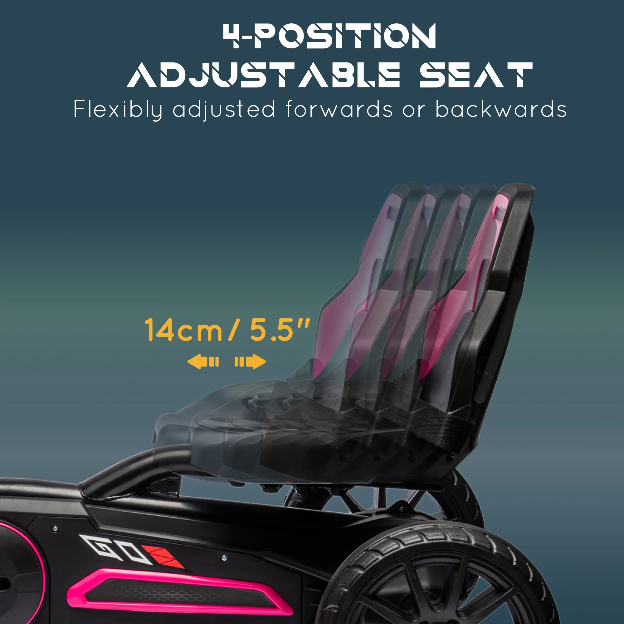 عربة أطفال تعمل بالدواسات مع م - مراجعة Go Kart Pedal Kids وسعره