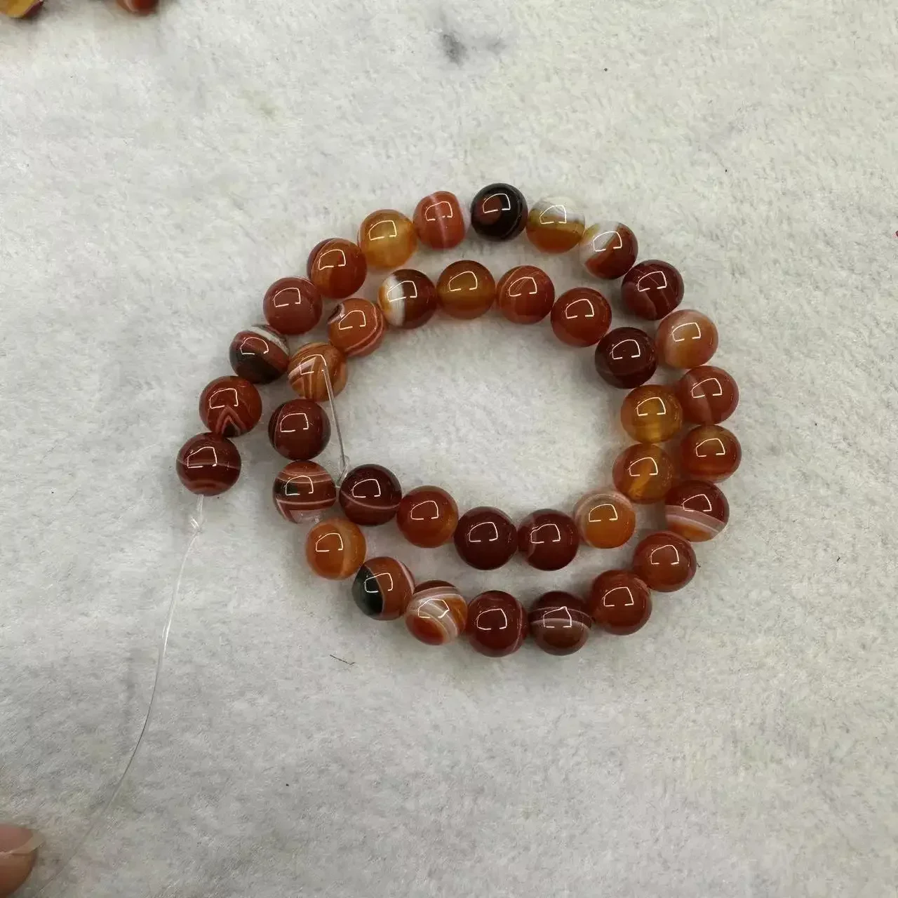 Hot Sale Natural Red Agate Stone Beads 10mm DIY Jewelry Necklace Natural Gemstone Bangle for Woman for Gift Wholesale !