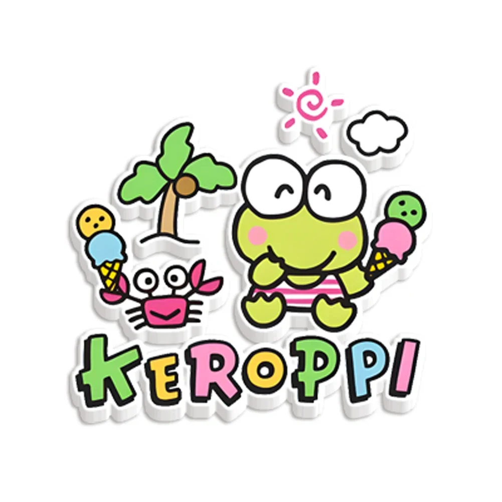 10 pcs /lot Mali sanrio Kereskedés keroppi akril Sima Fagyanta Szokás Cifraság Csiszolatlan drágakő DIY Hajtű