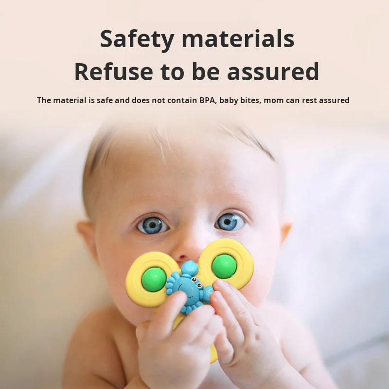 Bambini Musica girevole Cartoon Sucker Ocean Finger Giroscopio Interesse Tavolo da pranzo Giocattolo acquatico per l'educazione precoce infantile