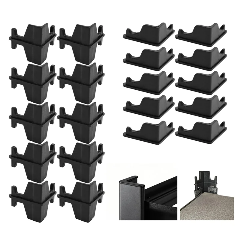 Conectores de inserções de poste COFA-20PCS para prateleira, unidade de prateleira resistente, plástico PP, moldado por injeção, suporte resistente e forte