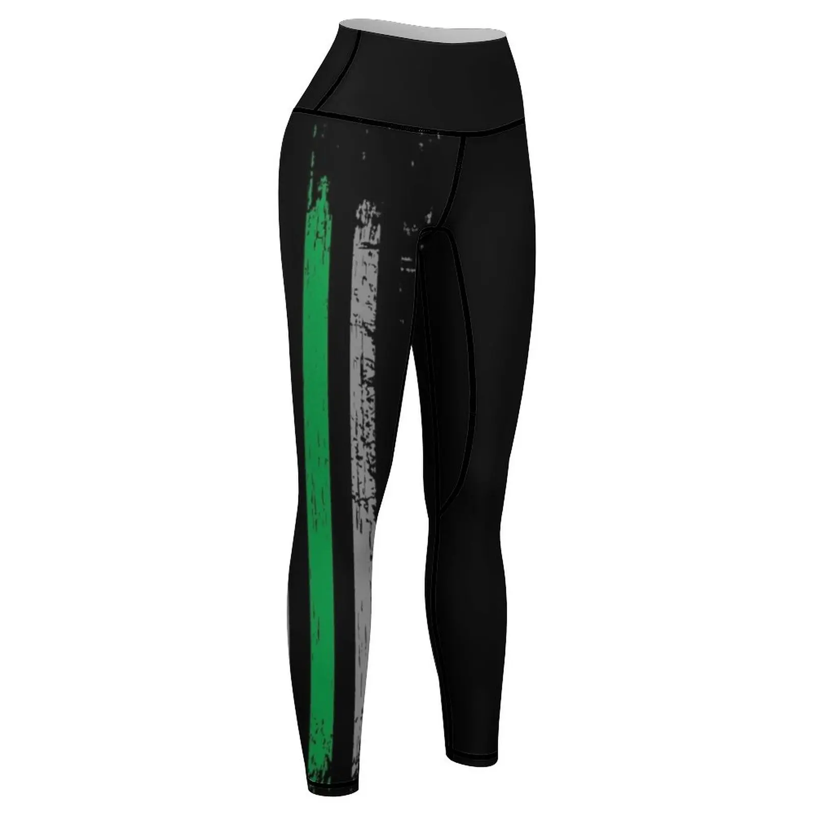 Thin Green Line Support of All Support Military American Flag Leggings gym wear Women's fitness Womens Leggings