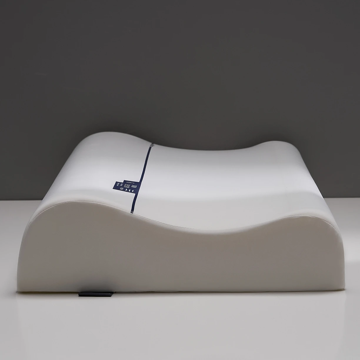 White Memory Foam Pillow for Sleeping Ergonomic Cervical Neck Pillow for Back Side & Stomach Sleepers Queen Neck Pain Relief