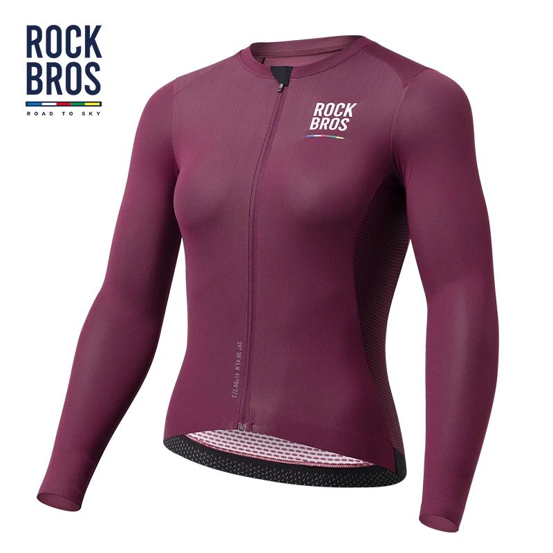 

ROCKBROS ROAD TO SKY Female Cycling Jersey Professional Long Sleeves Cycling Shirt High Elastic Jersey Women Cycling Clothing
