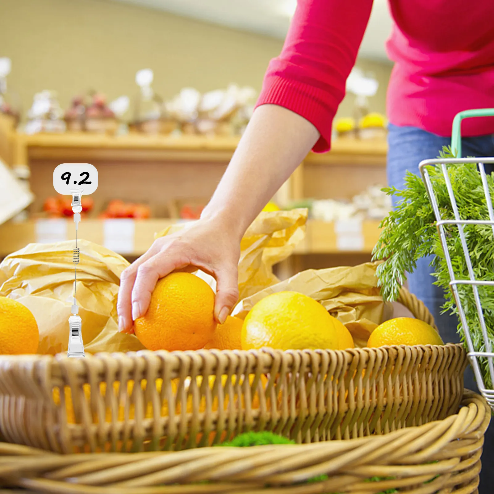 

Набор из 6 прозрачных держателей для вывесок, гибкие, вращающиеся на 90 градусов, для демонстрации товаров, прозрачные зажимы для вывесок