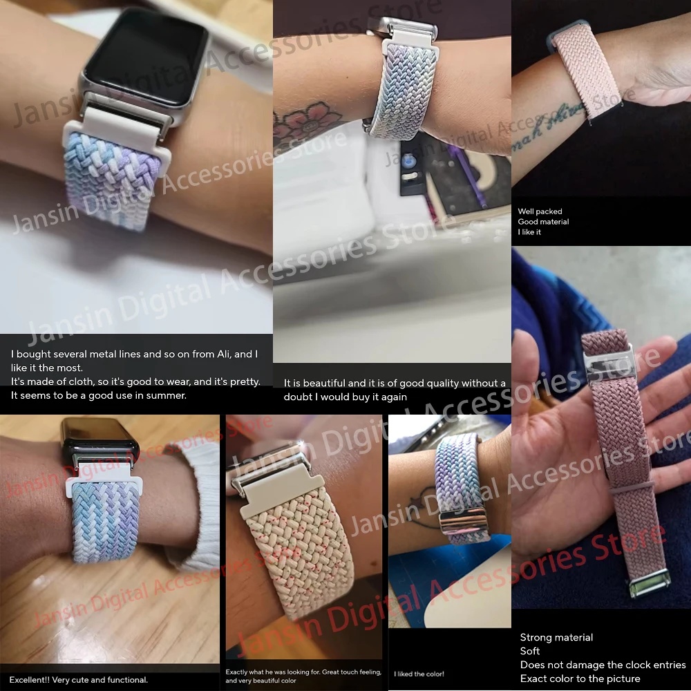 النايلون حزام لسامسونج غالاكسي صالح 3 التعادل صبغ نسج سوار الفرقة لسامسونج غالاكسي صالح 3 SM-R390 المغناطيسي حزام الساعات كوريا