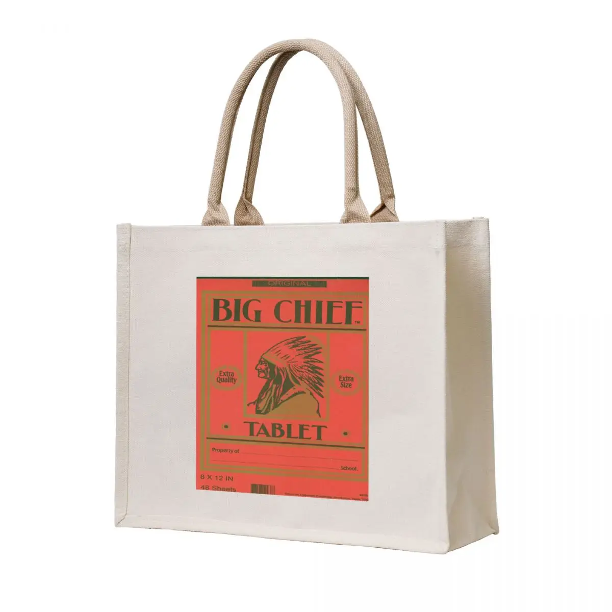 

Big Chief Vintage Tablet Cover Tote Bag bag for beach shopping bags foldable Canvas stote bag shopping logo