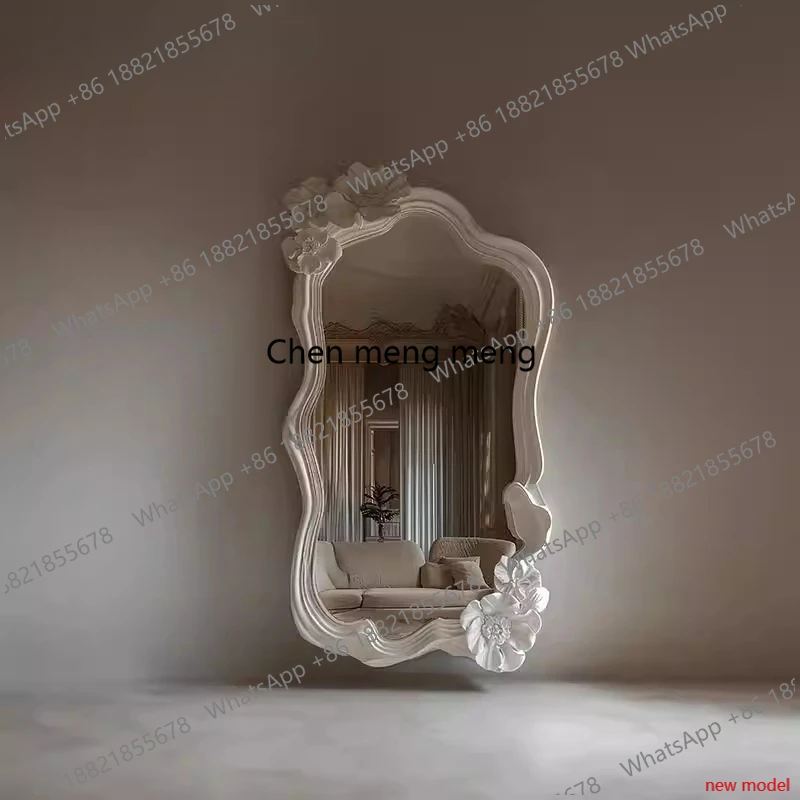 

Зеркало в ретро-стиле, полноразмерное, с резьбой, для прихожей и гостиной AB