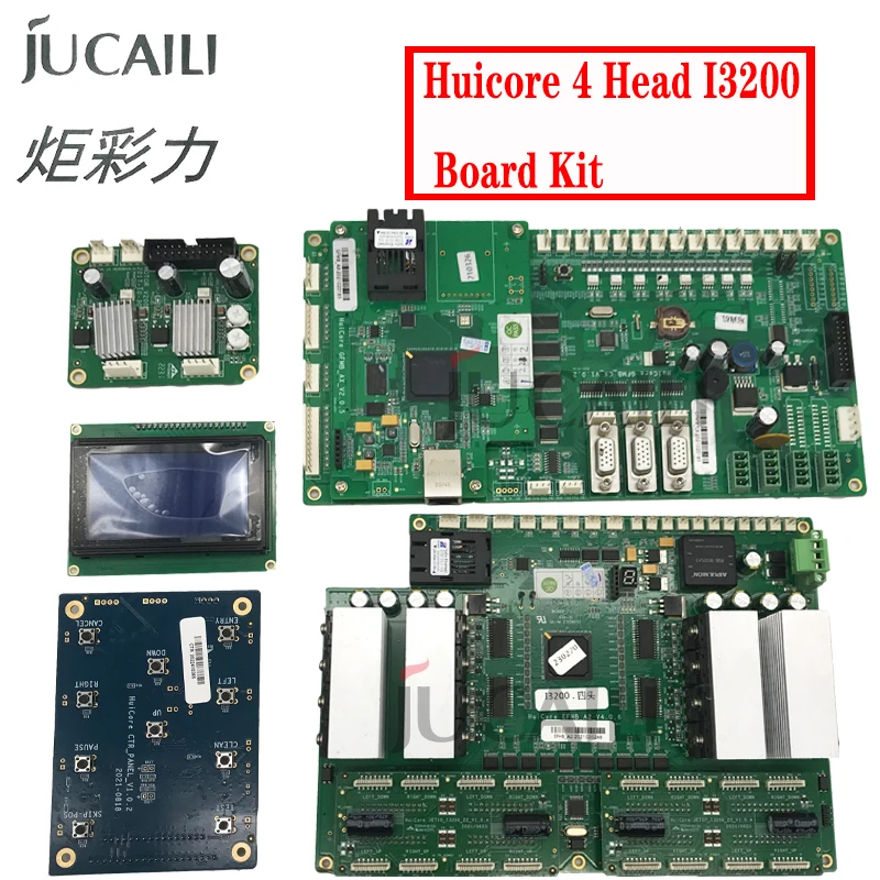 JCL Huicore Optical Fiber Version i3200 4 Head Board Kit for Epson i3200 Printhead for Inkjet Printer