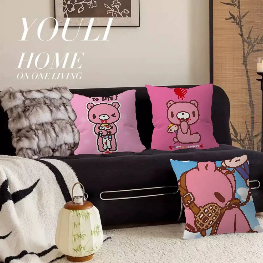 

Наволочки с мультяшным медведем G-Bloomy, домашнее постельное белье, декоративная наволочка, свадебная супер мягкая наволочка