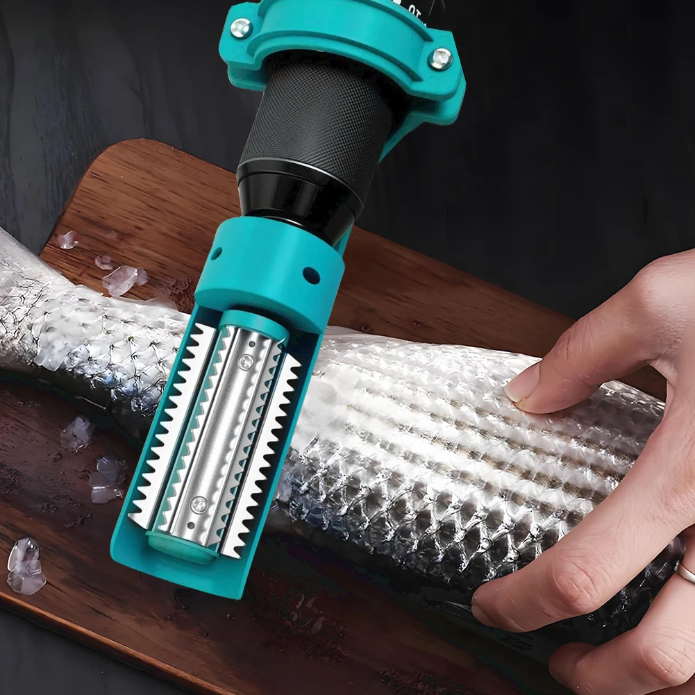 Electric Fish Scaler Portable Fish Scaler Remover Automatic Fish Descaler Tool Fish Scale Seafood Tools for Market Home
