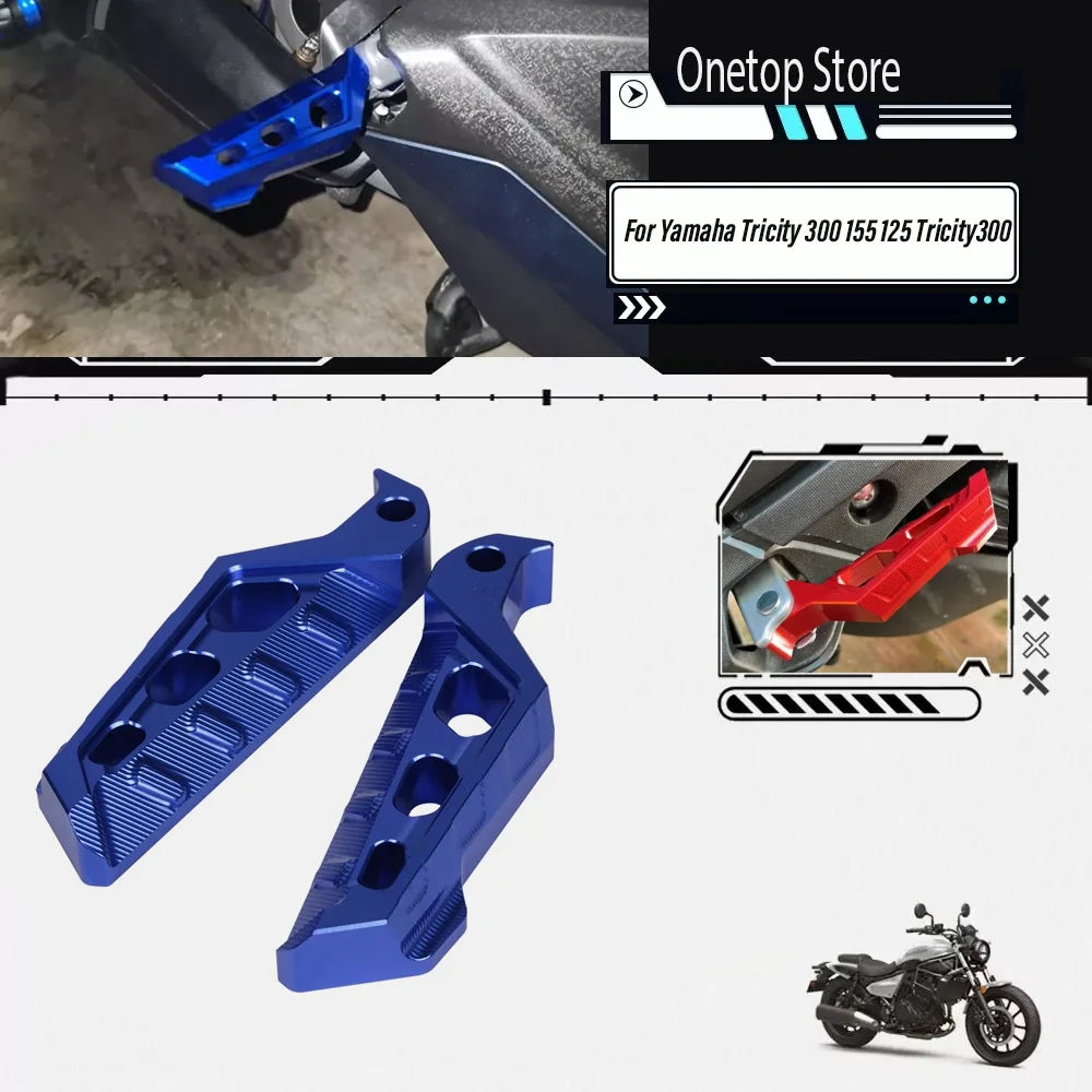 

Motorcycle Accessories Rear Passenger Footrest Footpegs Foot Pegs Rest Pedals Parts For Yamaha Tricity 300 155 125 Tricity300