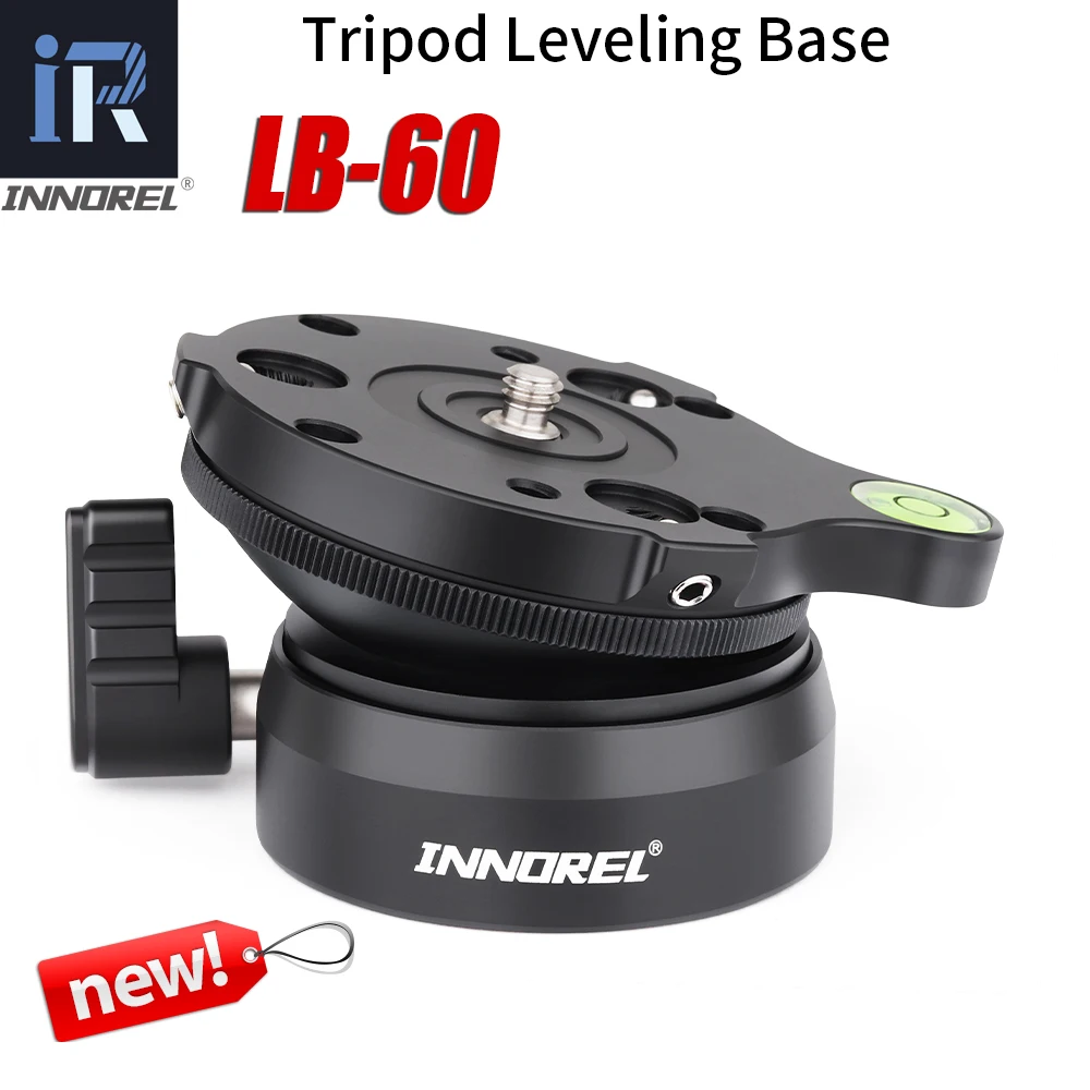 Tripod Head Leveling Base Level Horizontal INNOREL LB60 Adjustment Platform to Tripod Professional Hemisphere Aerial Photography