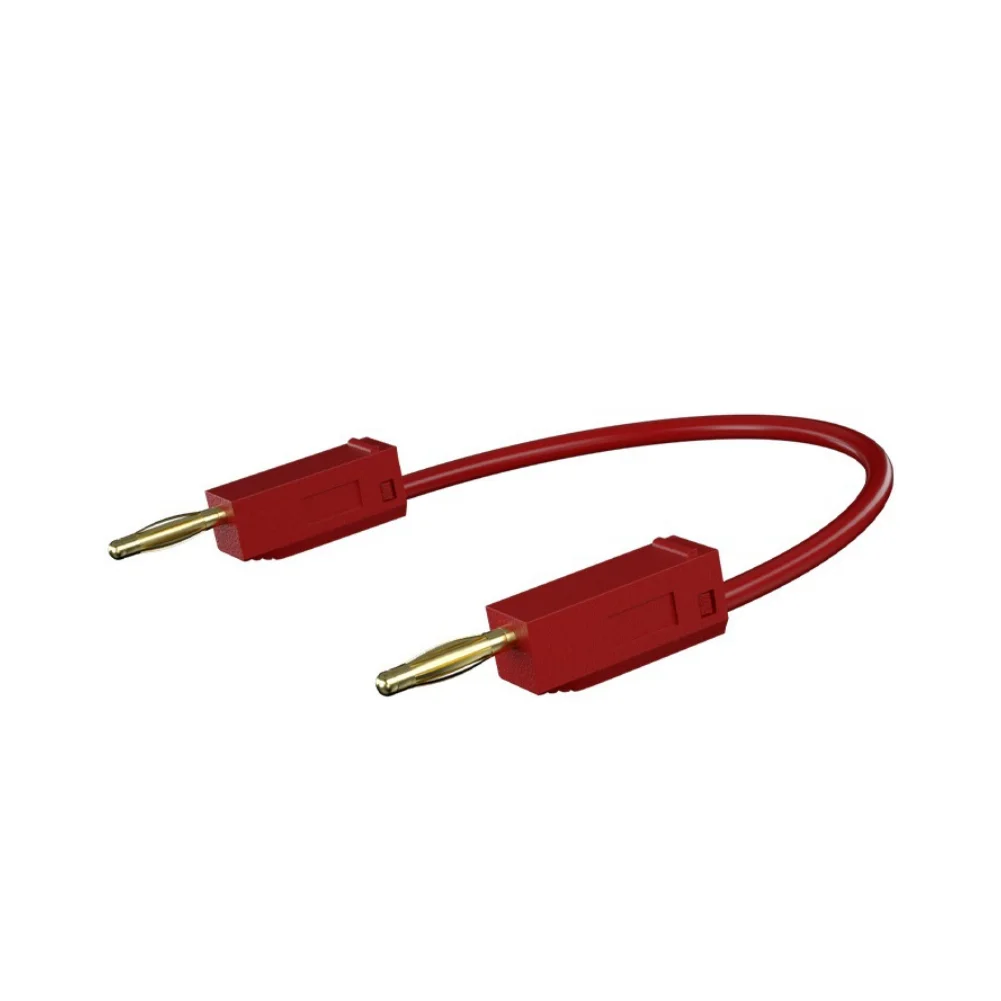 2PCS 2mm Banana Connector Test Cable with Gold Plated Contacts 10A 600V for Electrical Measurement and Component Testing