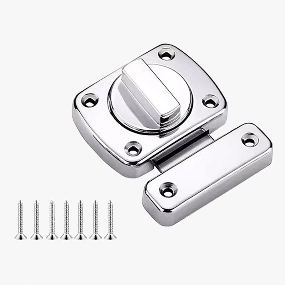 Household Door Latch Anti-Theft Door Lock Buckles Cast Metal Hook Toilet Doors Gate Lock Bolts for Hotel Bathroom Sliding Door