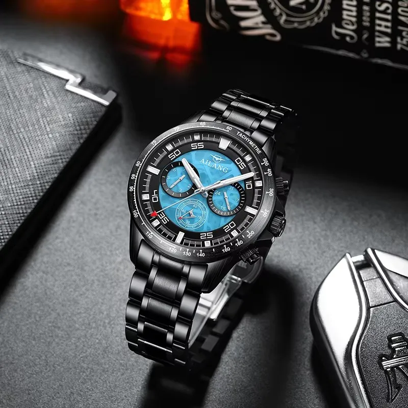 

AILANG часы мужские автоматические полые механические мужские подлинные фирменные многофункциональные механические мужские часы новые