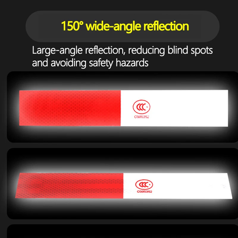 10Pcs Car Truck Reflective Stickers Safety Mark Warning Tape Warning Night Light Sticker for Car Pickup Truck Lorry